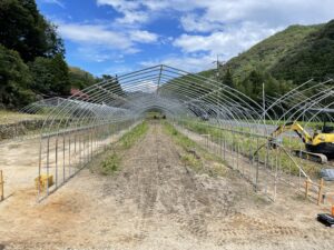 9月18日　ハウス建設2棟目（2）