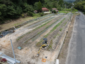 9月21日・25日　ハウス建設3棟目（1 ）